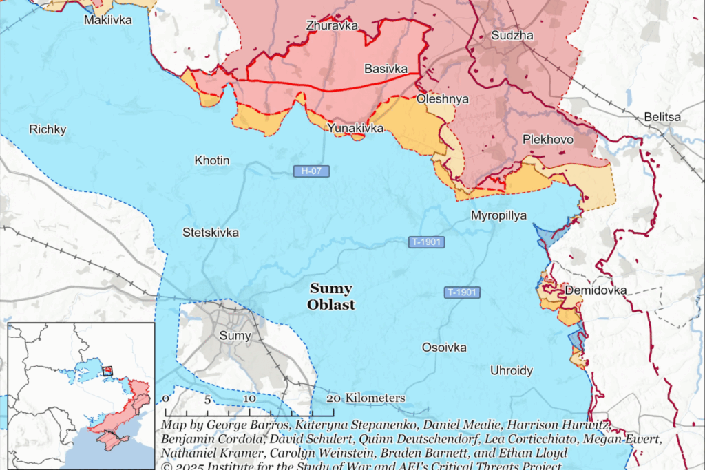 ЗСУ просунулися на Сумщині, росія стягує війська
